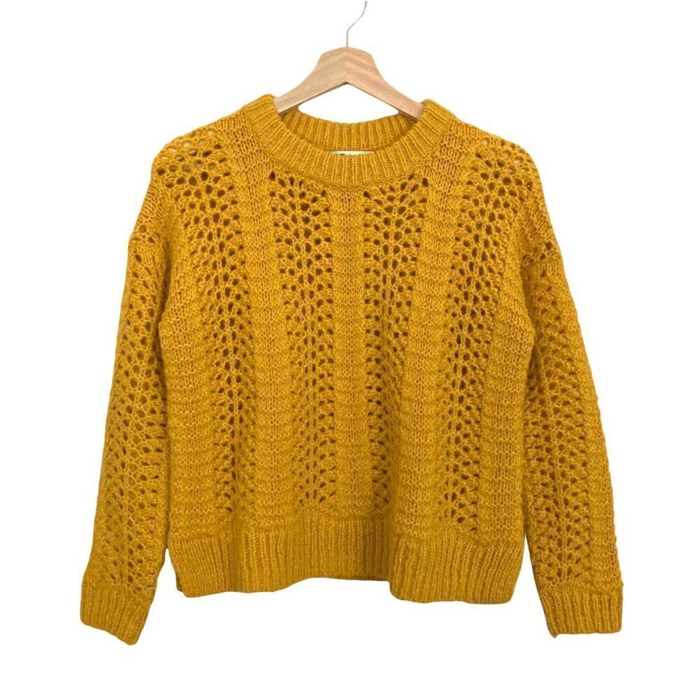 MADEWELL Windemere Oversized Alpaca Sweater XXS Gold - Picture 7 of 12